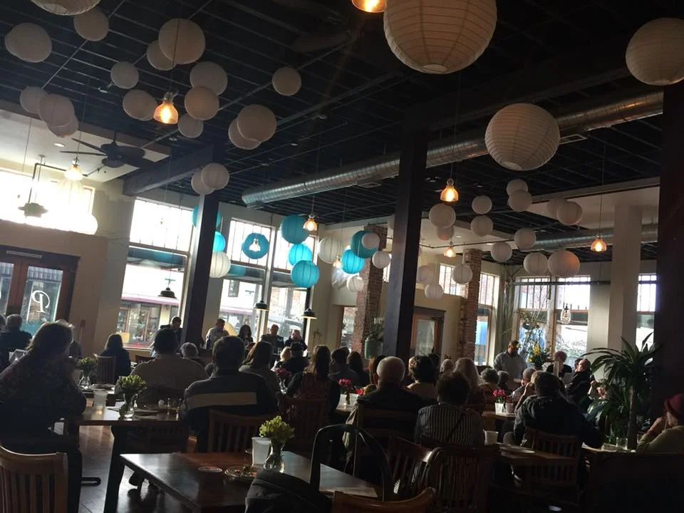 Gathering at the restaurant