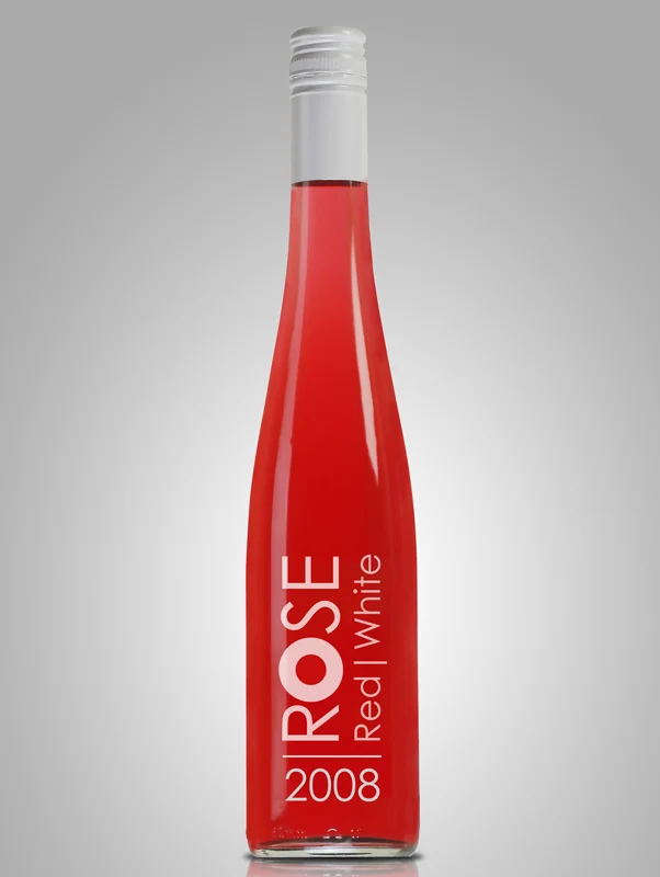 Rosé wine bottle