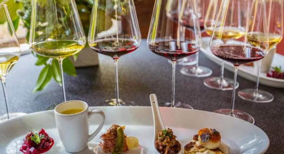 Wine tasting with food